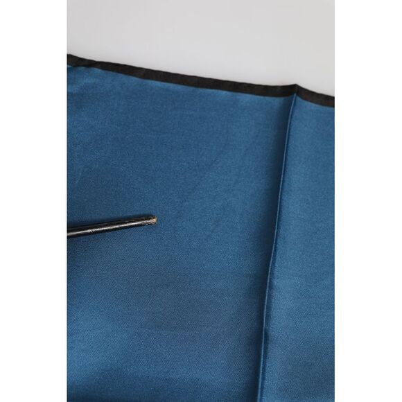Dolce & Gabbana Blue DG Crown Silk Square Men Foulard Men\'s Scarf (Pre-Owned)